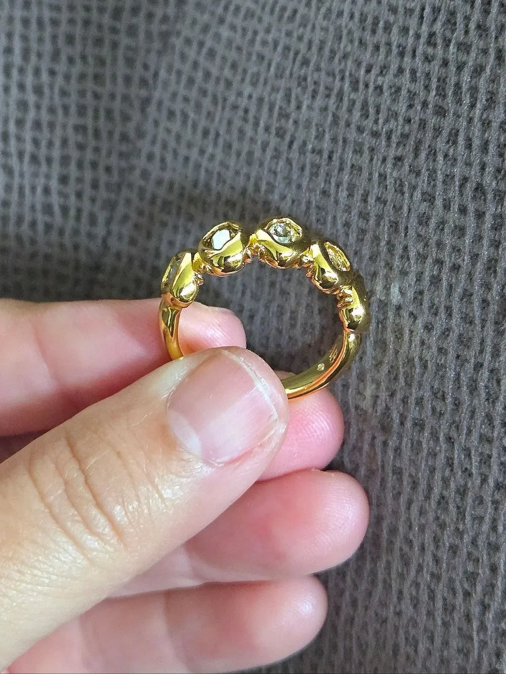 ✨️HP✨️ Alexis Bittar Molten Gold💛 with Clear Crystals💎 Ring💍 - NWT